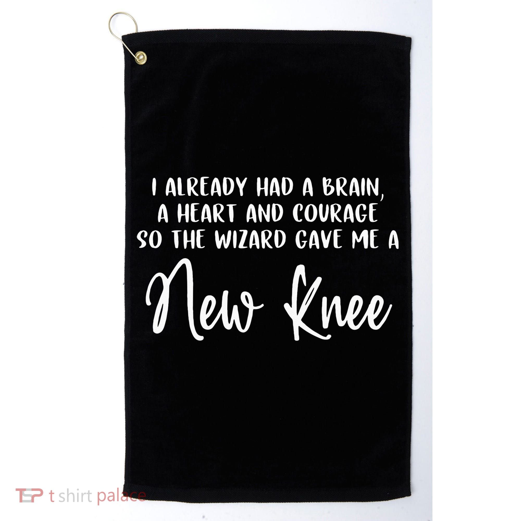 Knee Surgery Completed Funny Knee Replacement Gift Recovery Golf Towel