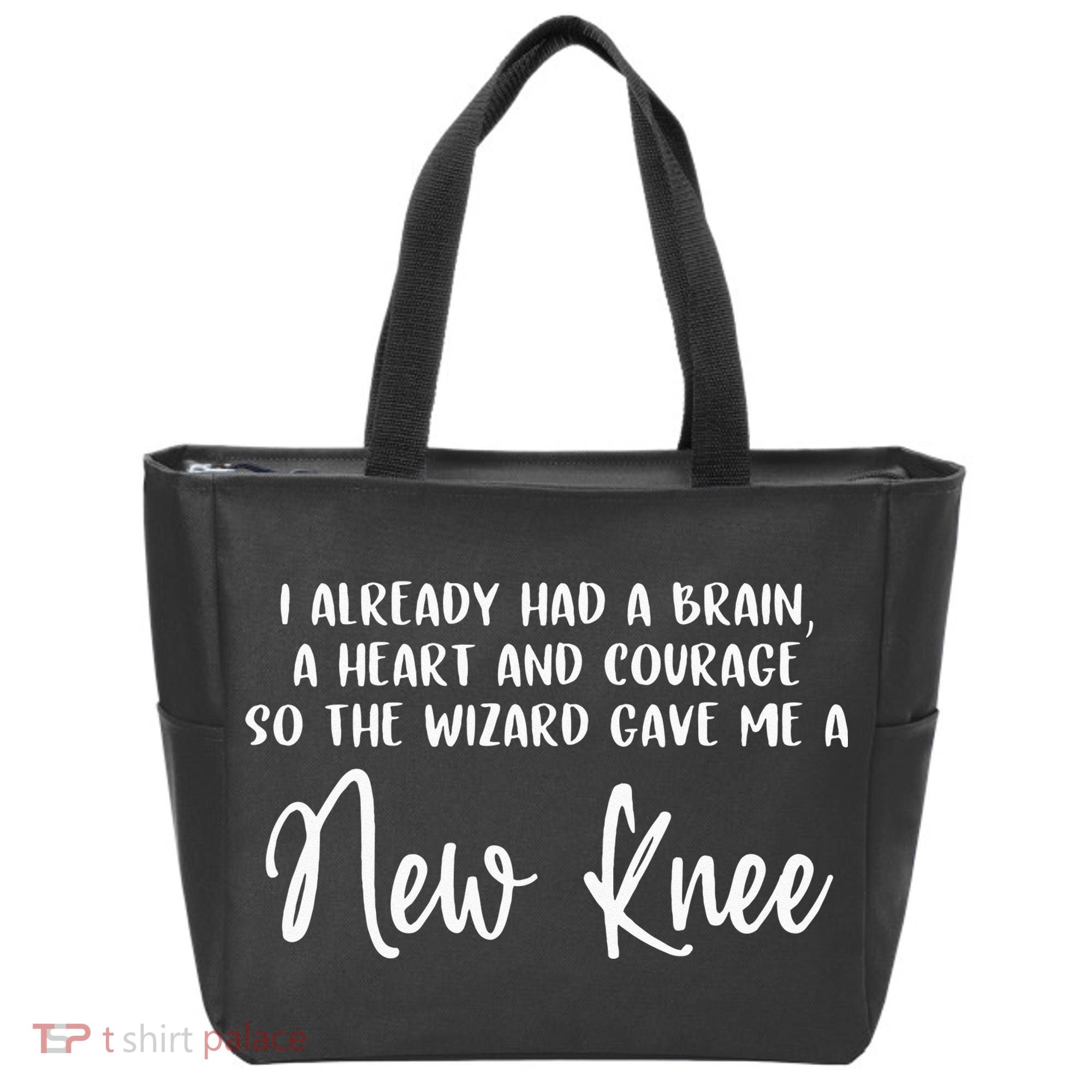 Knee Surgery Completed Funny Knee Replacement Gift Recovery Tote Bag