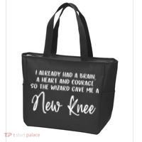Knee Surgery Completed Funny Knee Replacement Gift Recovery Tote Bag thumb 3
