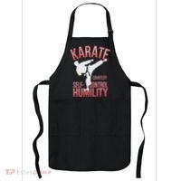 Karate Silhouette Courtesy & Discipline Apron thumb 0