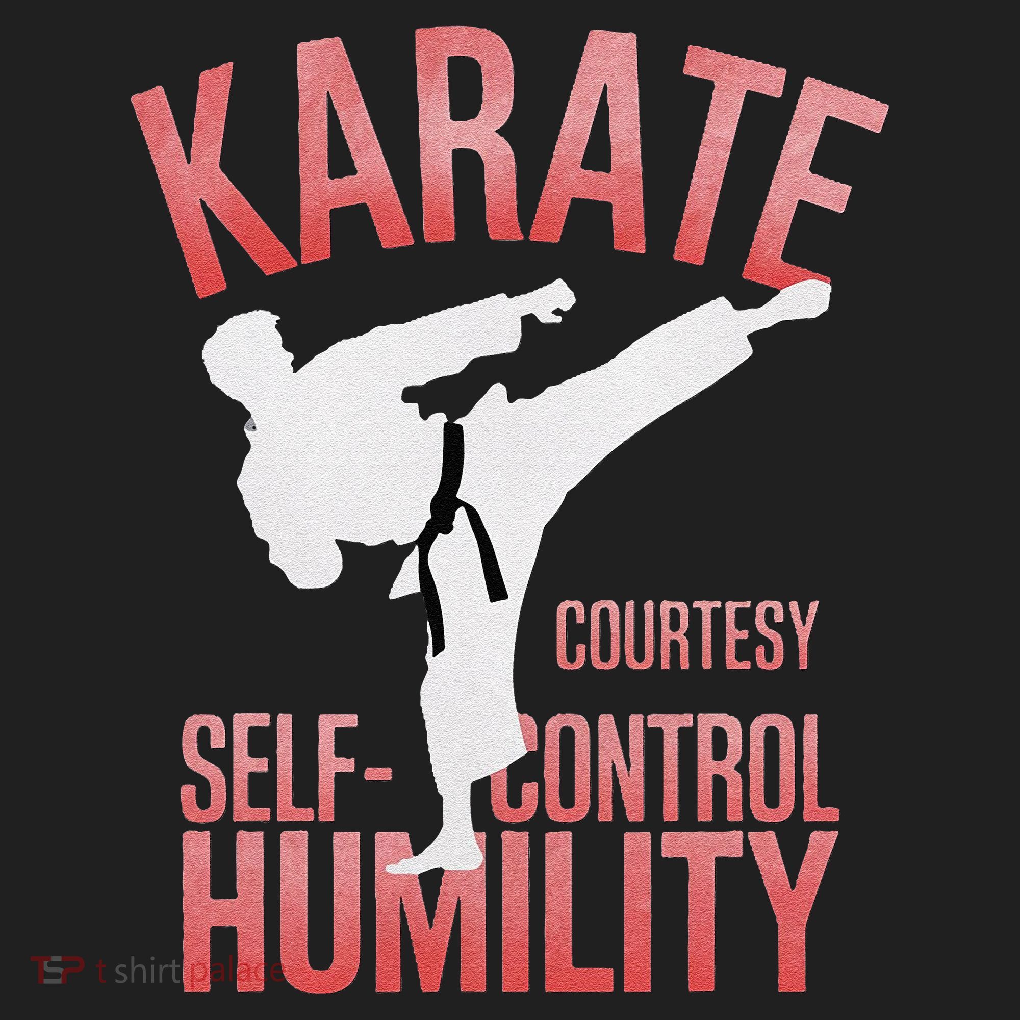 Karate Silhouette Courtesy & Discipline Beanie