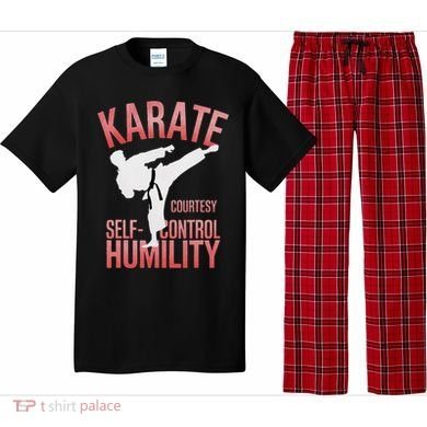 Karate Silhouette Courtesy & Discipline Pajama Set