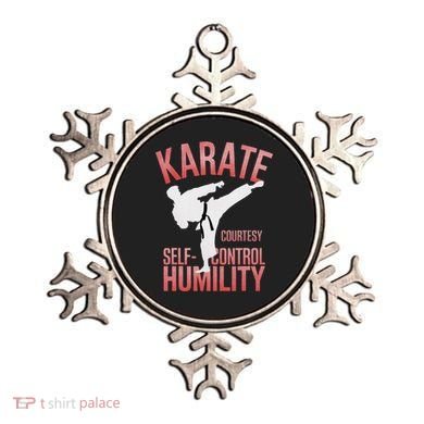 Karate Silhouette Courtesy & Discipline Ornament