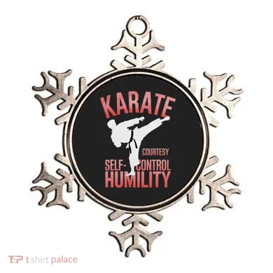 Karate Silhouette Courtesy & Discipline Ornament