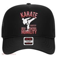 Karate Silhouette Courtesy & Discipline Hat thumb 0