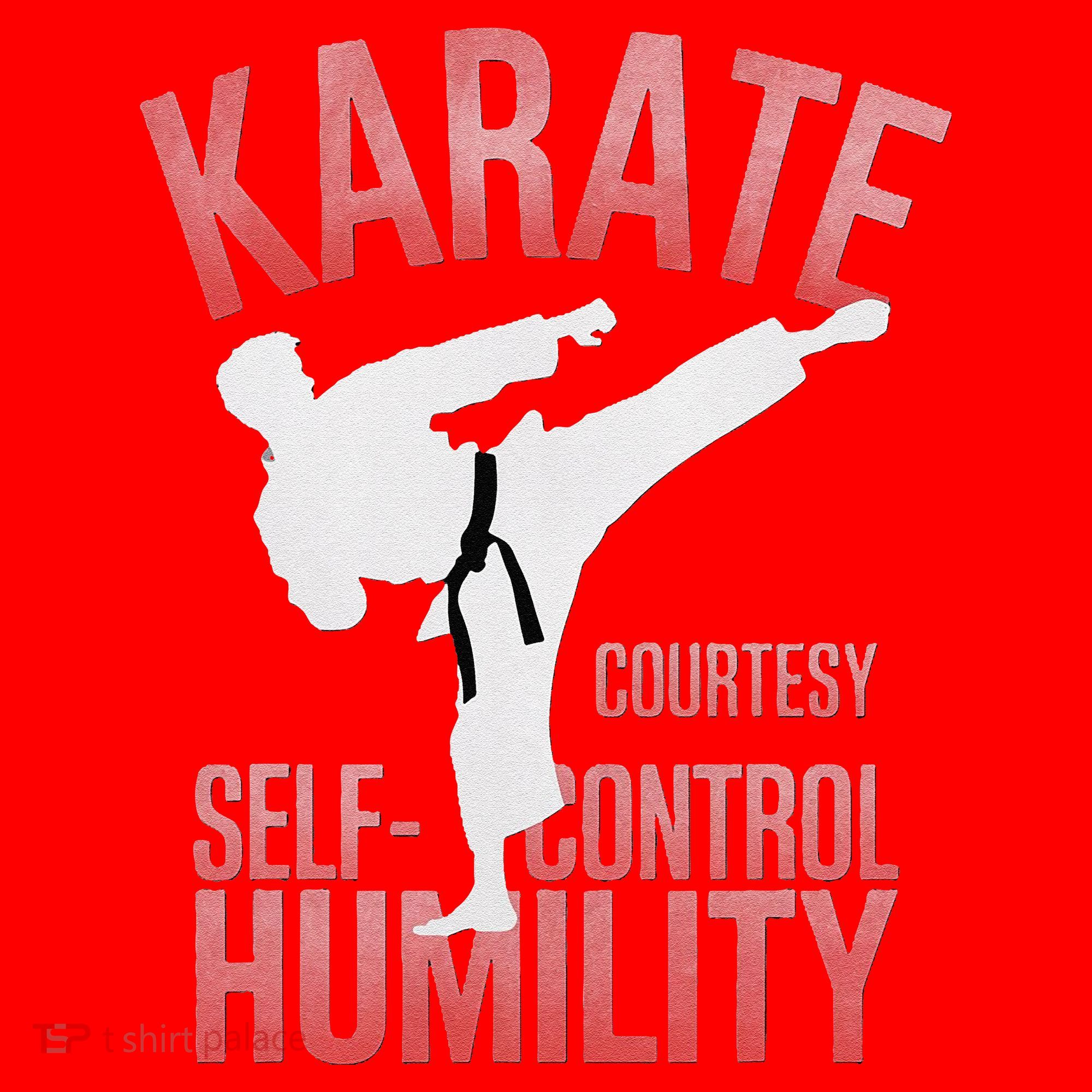 Karate Silhouette Courtesy & Discipline Santa Hat