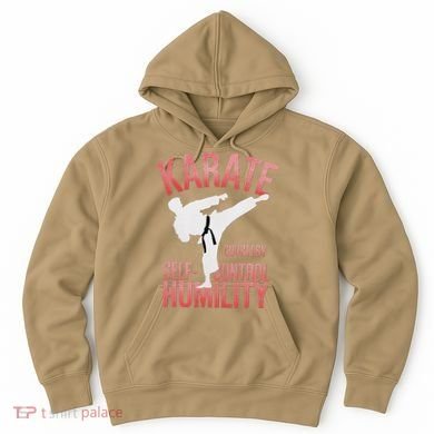 Karate Silhouette Courtesy & Discipline Hoodie