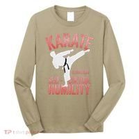 Karate Silhouette Courtesy & Discipline Long Sleeve Shirt thumb 0