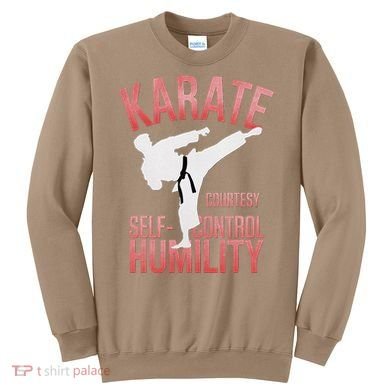 Karate Silhouette Courtesy & Discipline Sweatshirt