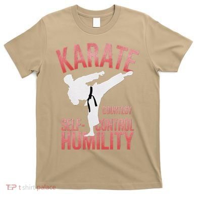 Karate Silhouette Courtesy & Discipline T-Shirt