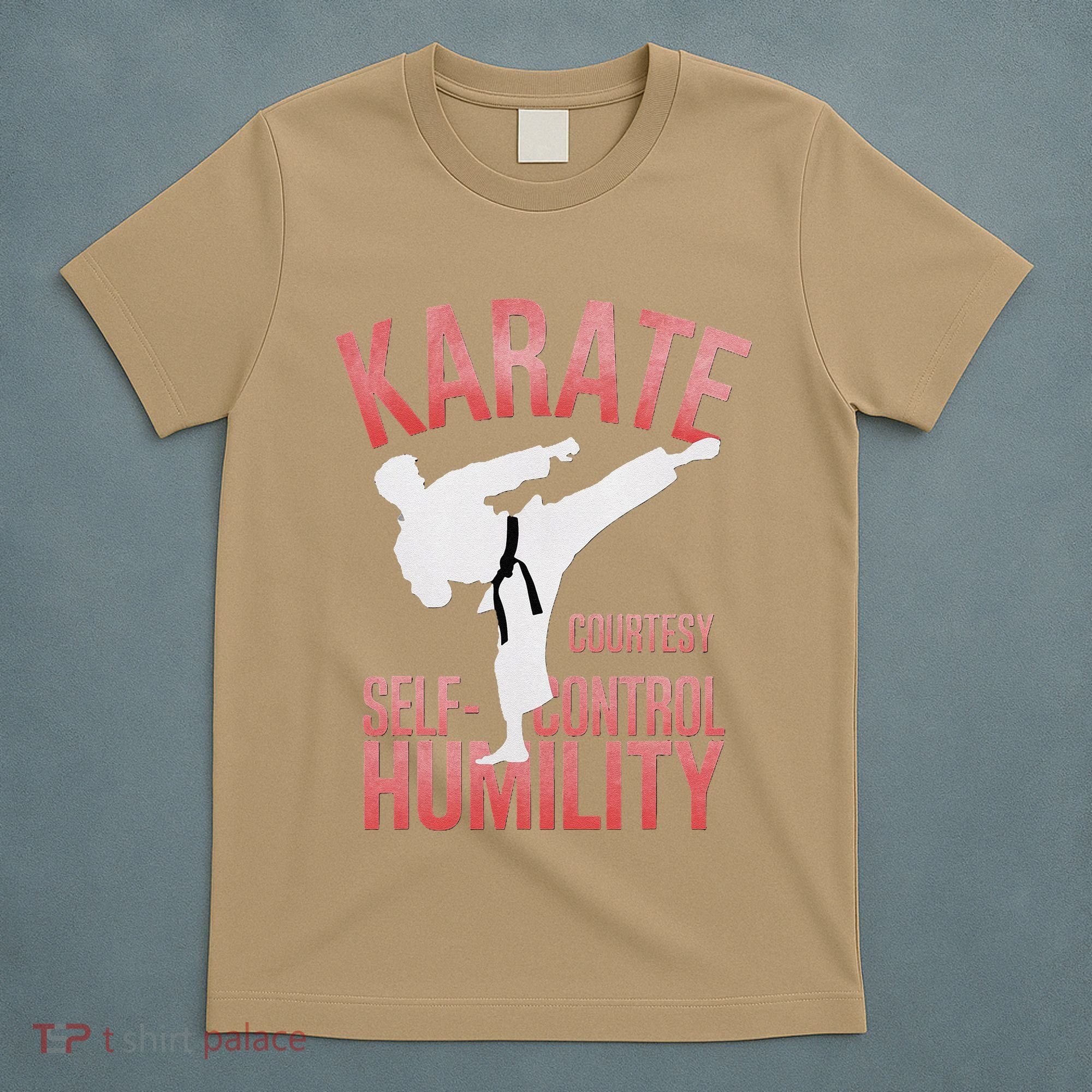 Karate Silhouette Courtesy & Discipline T-Shirt
