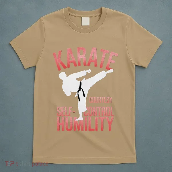 Karate Silhouette Courtesy & Discipline T-Shirt