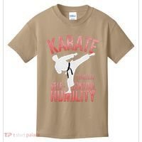 Karate Silhouette Courtesy & Discipline Kids T-Shirt thumb 0