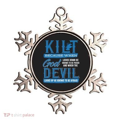 Kilt Saying Design For Scotland Fans Ornament