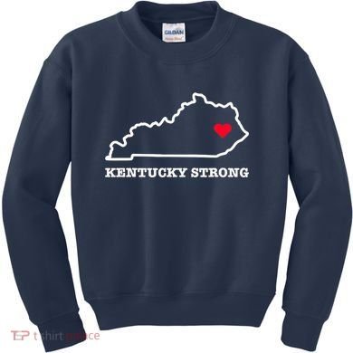 Kentucky Strong Eastern Kentucky Has My Heart Kids Sweatshirt