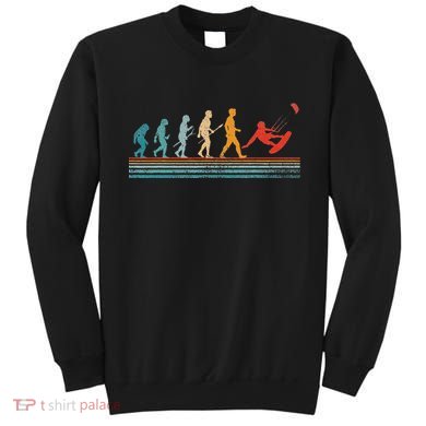 Kite Surfing Evolution Kiteboarder Kiteboarding Kite Surfer Sweatshirt