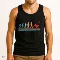 Kite Surfing Evolution Kiteboarder Kiteboarding Kite Surfer Tank Top thumb 3