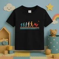 Kite Surfing Evolution Kiteboarder Kiteboarding Kite Surfer Toddler T-Shirt thumb 3