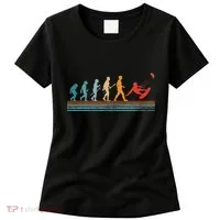 Kite Surfing Evolution Kiteboarder Kiteboarding Kite Surfer Women's T-Shirt thumb 0