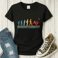 Kite Surfing Evolution Kiteboarder Kiteboarding Kite Surfer Women's T-Shirt thumb 3