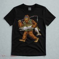 King Salmon Fishing Trout Hunting Bigfoot Fishermen T-Shirt thumb 5