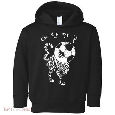Korean Soccer For Red World Team Toddler Hoodie