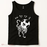 Korean Soccer For Red World Team Tank Top thumb 2