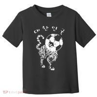 Korean Soccer For Red World Team Toddler T-Shirt thumb 0