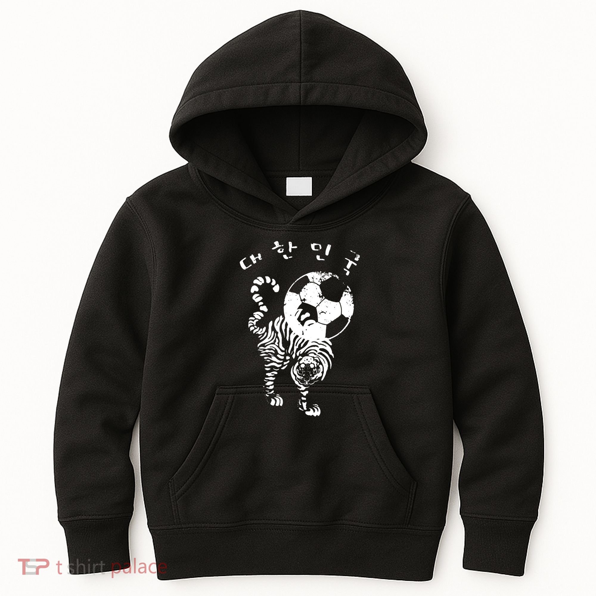 Korean Soccer For Red World Team Kids Hoodie