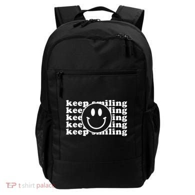 Keep Smiling Happy Face Backpack