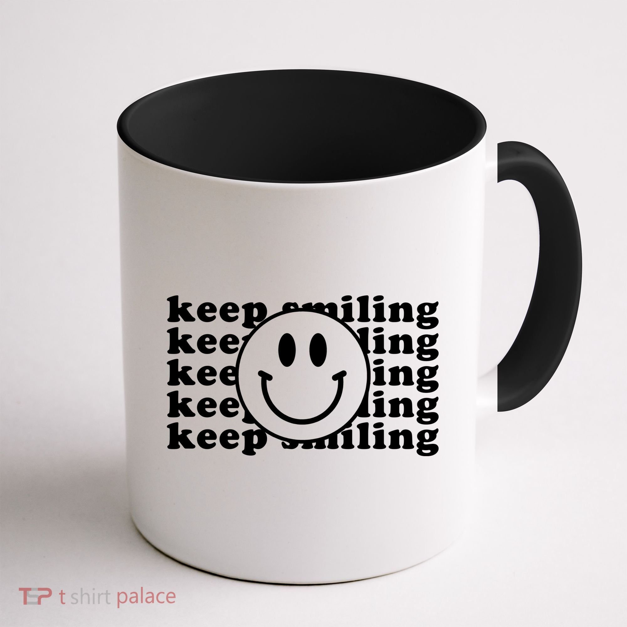 Keep Smiling Happy Face Coffee Mug