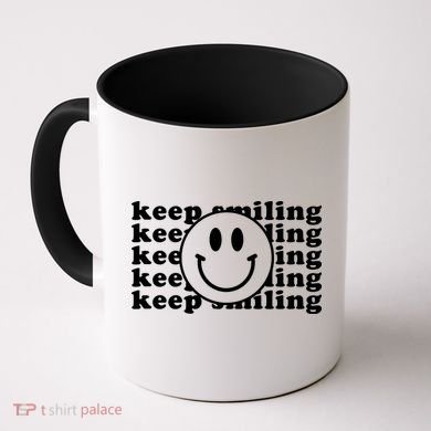 Keep Smiling Happy Face Coffee Mug