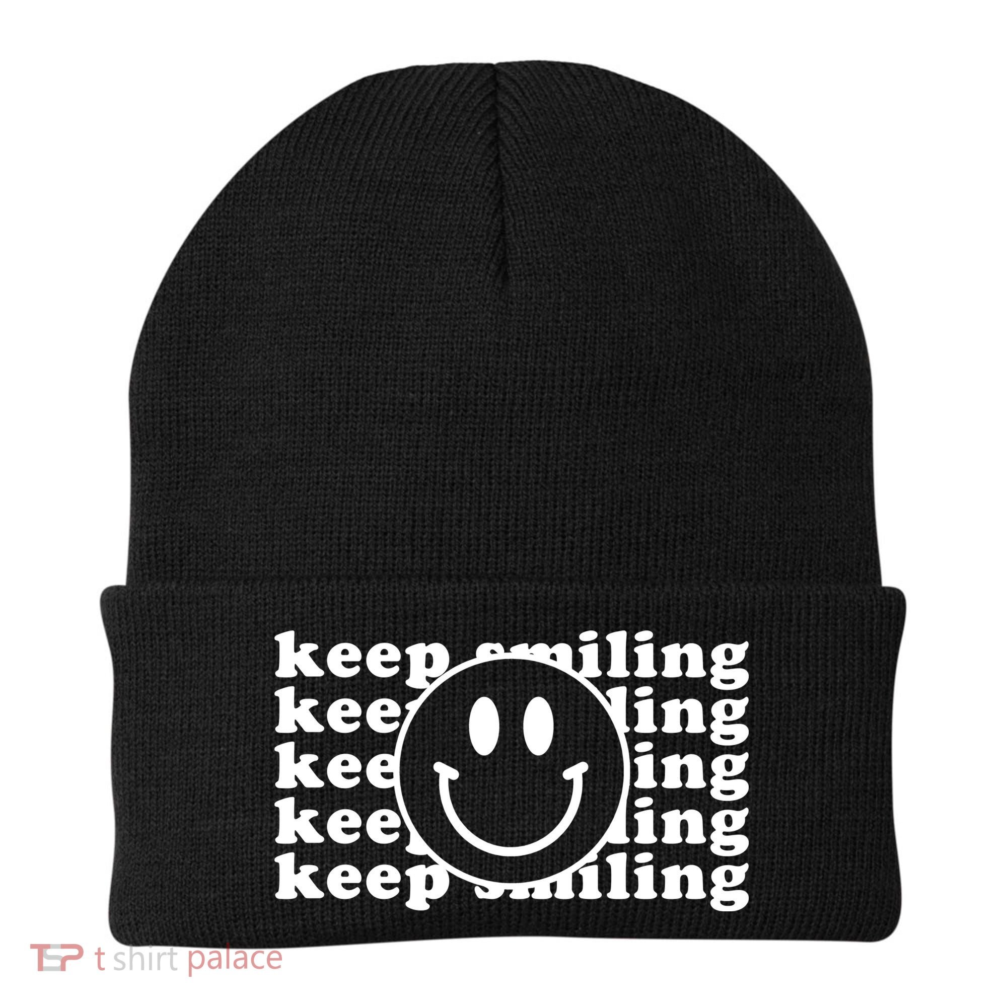 Keep Smiling Happy Face Beanie