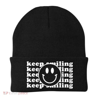 Keep Smiling Happy Face Beanie