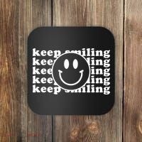 Keep Smiling Happy Face Coaster thumb 0