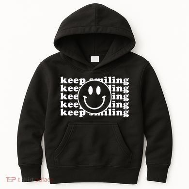 Keep Smiling Happy Face Kids Hoodie