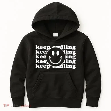 Keep Smiling Happy Face Kids Hoodie