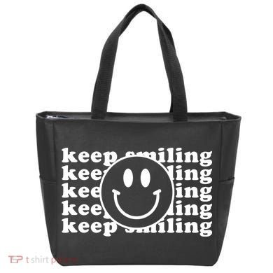 Keep Smiling Happy Face Bag