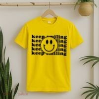 Keep Smiling Happy Face T-Shirt thumb 2
