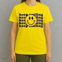 Keep Smiling Happy Face T-Shirt thumb 4