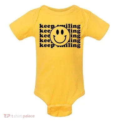 Keep Smiling Happy Face Baby Bodysuit