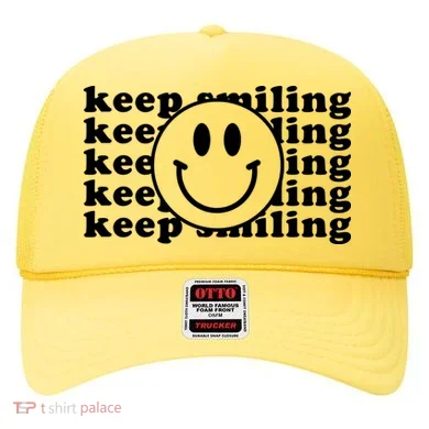 Keep Smiling Happy Face Hat