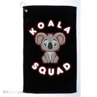Koala Squad Ironic Koala Team Eucalyptus Cool Gift Golf Towel thumb 0