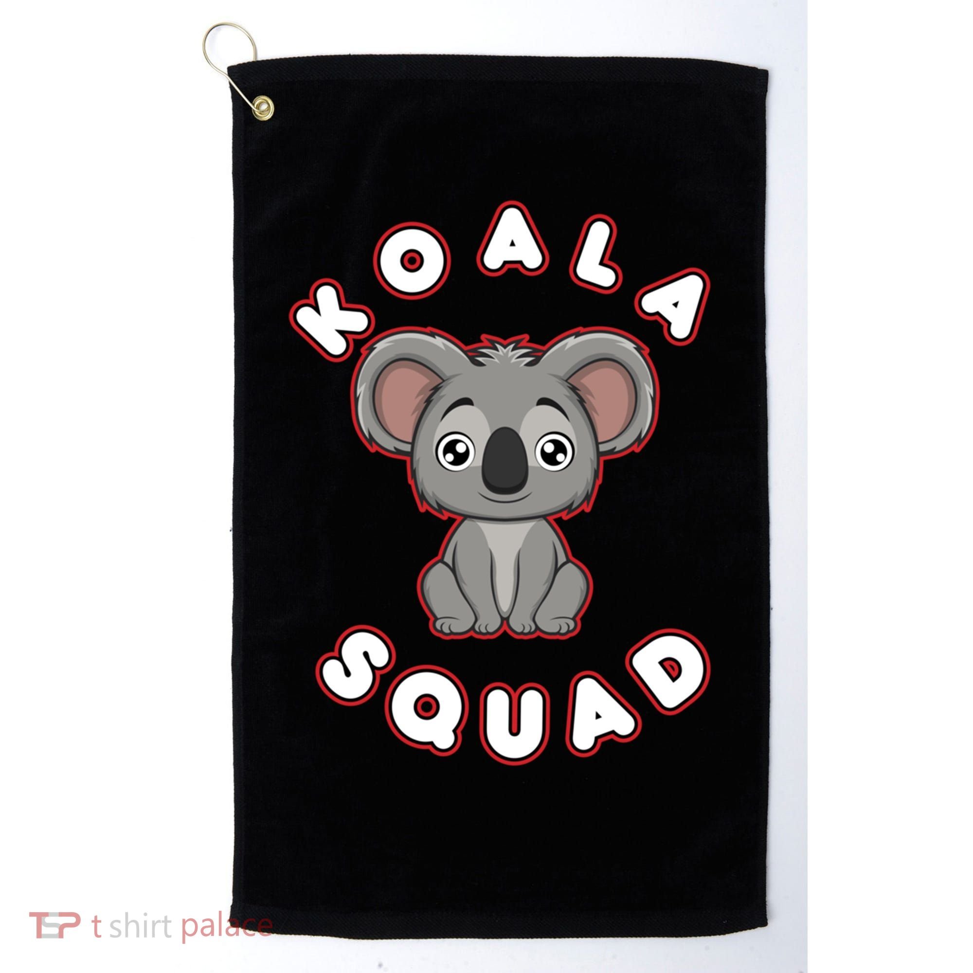 Koala Squad Ironic Koala Team Eucalyptus Cool Gift Golf Towel