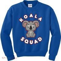 Koala Squad Ironic Koala Team Eucalyptus Cool Gift Kids Sweatshirt thumb 0