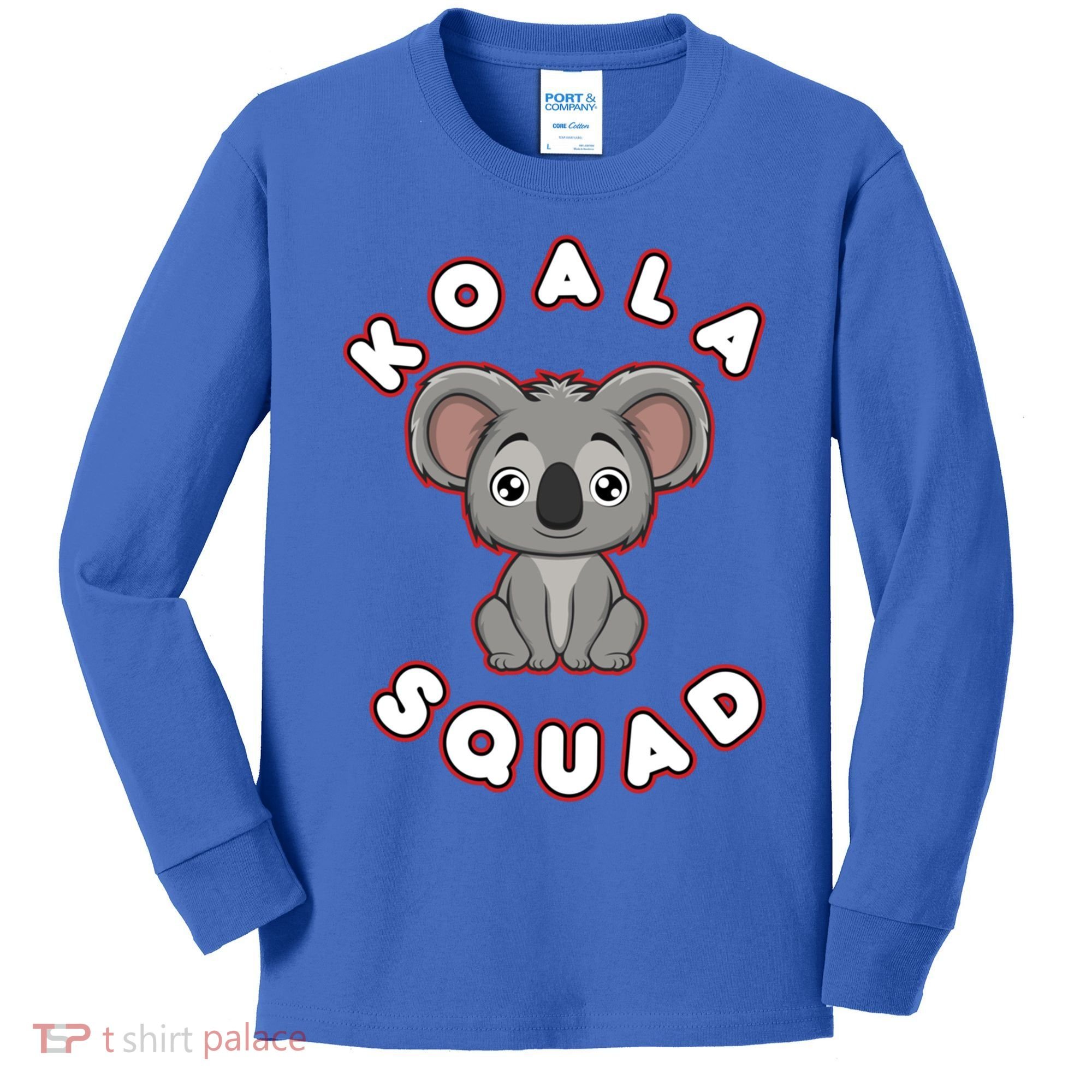 Koala Squad Ironic Koala Team Eucalyptus Cool Gift Kids Long Sleeve Shirt