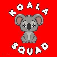 Koala Squad Ironic Koala Team Eucalyptus Cool Gift Santa Hat thumb 1