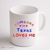 Kids Someone In Texas Loves Me Kids Coffee Mug thumb 1