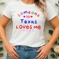 Kids Someone In Texas Loves Me Kids Women's T-Shirt thumb 2