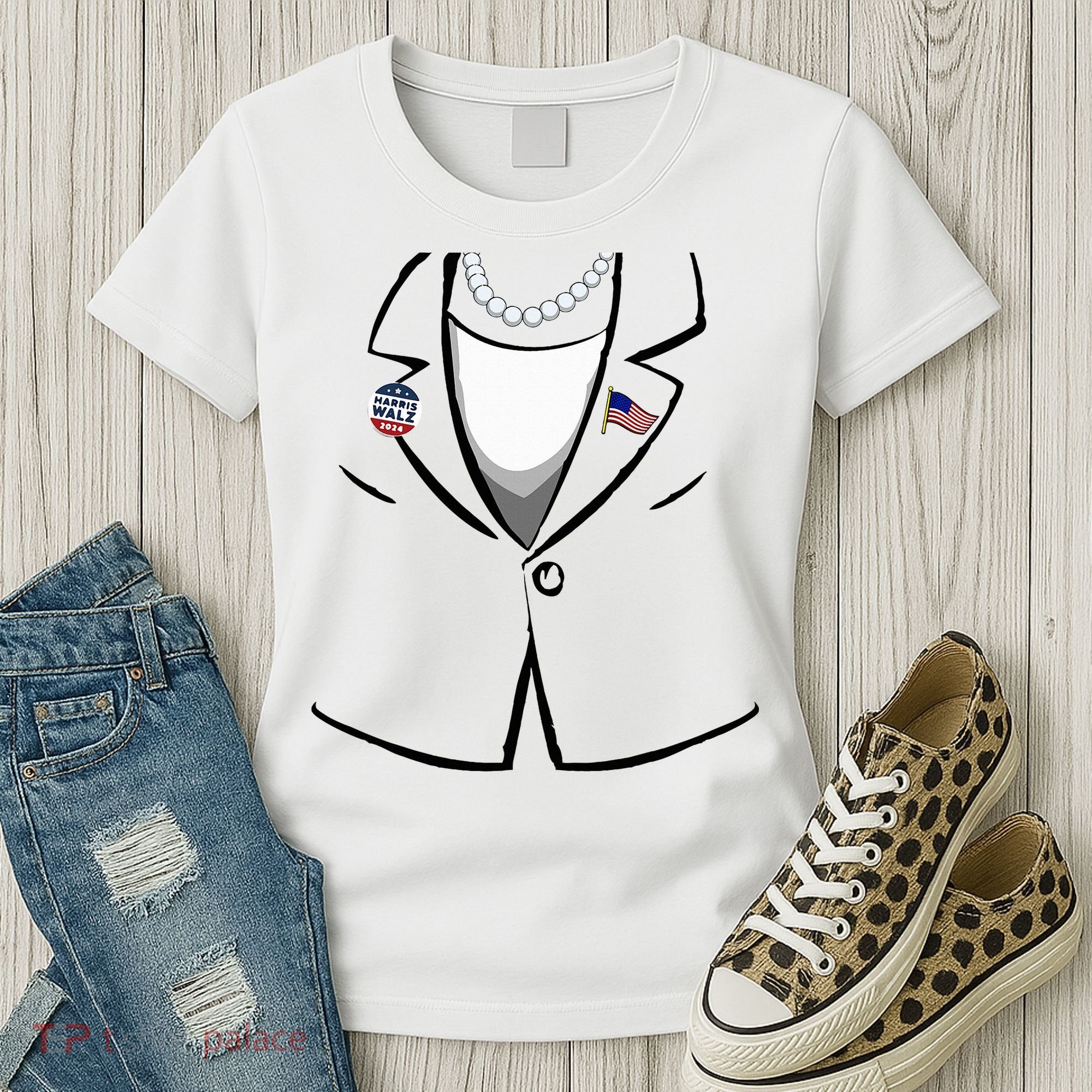 Kamala Suit Kamala Harris Halloween Costume Women's T-Shirt